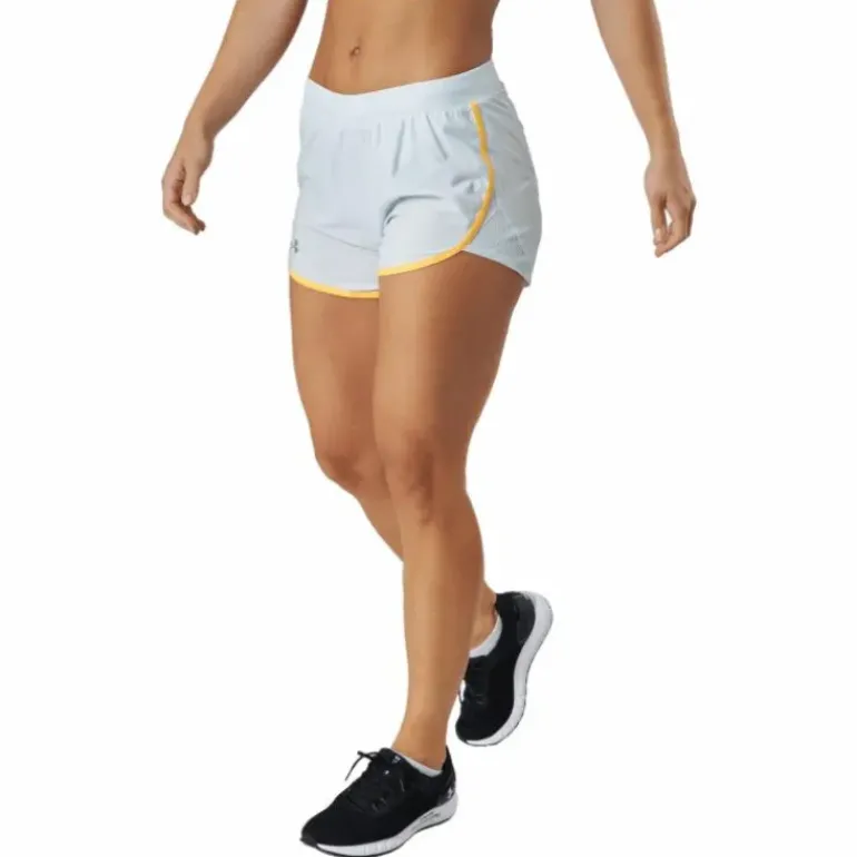 Ua Fly By Elite 3'' Short Ghost Gray Light Heather