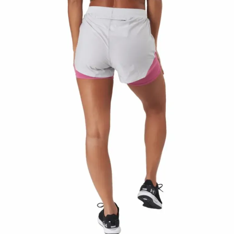 Ua Fly By Elite 2-in-1 Short Ghost Gray