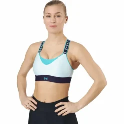 Ua Infinity High Bra Blockd Sea Mist / Purple Switch / Nep