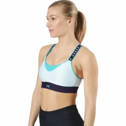 Ua Infinity High Bra Blockd Sea Mist / Purple Switch / Nep