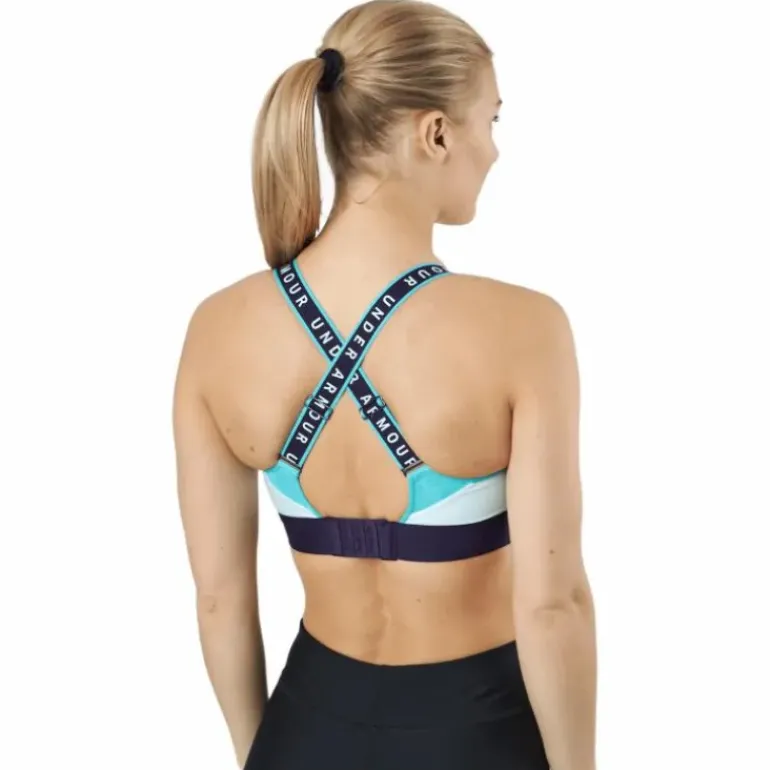 Ua Infinity High Bra Blockd Sea Mist / Purple Switch / Nep