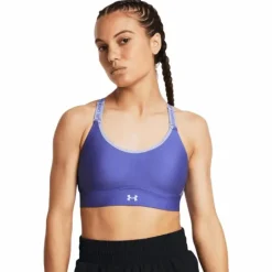 Ua Infinity Mid Bra Purple