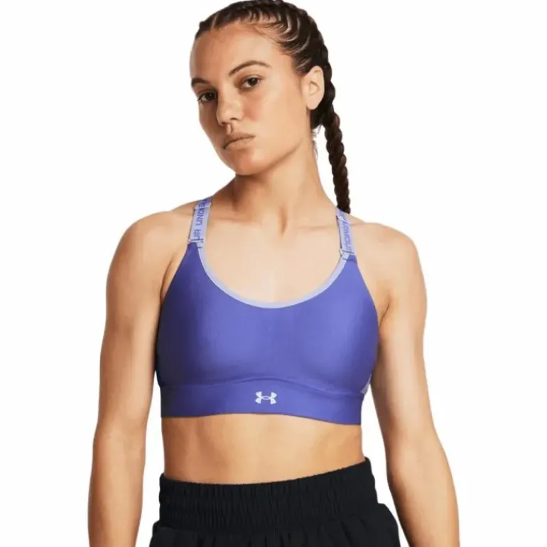 Ua Infinity Mid Bra Purple