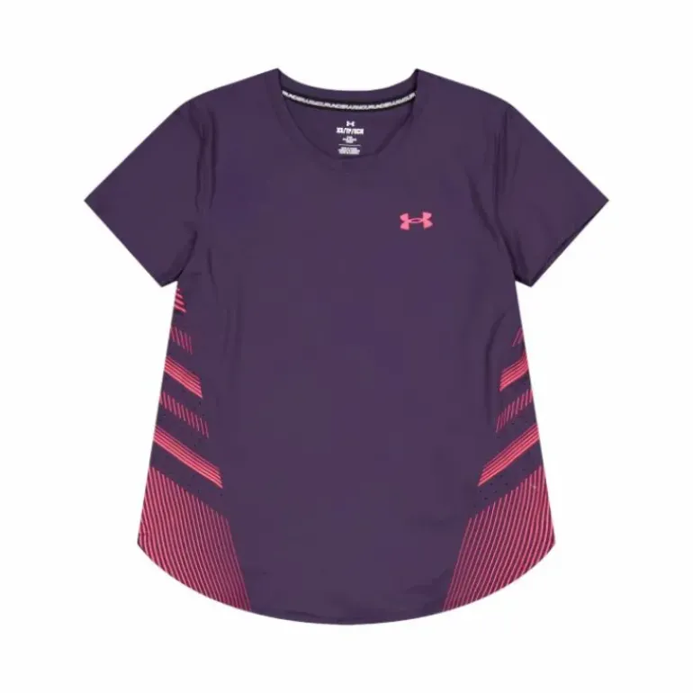 Ua Iso-chill Laser Tee Ii Tux Purple