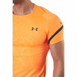 Ua Rush 2.0 Emboss Ss Blaze Orange / Jet Gray / Blac