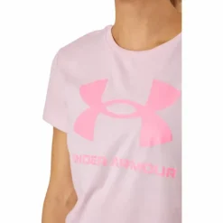 Ua Sportstyle Logo Ss Prime Pink