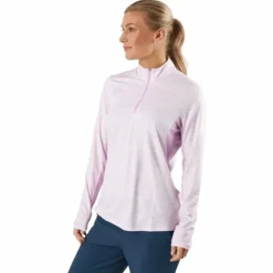Ultimate365 Polo Long-Sleeve Top Bliss Lilac