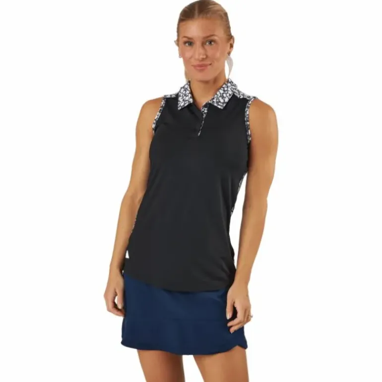 Ultimate365 Sleeveless Golf Polo Shirt Black