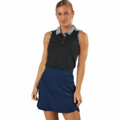 Ultimate365 Sleeveless Golf Polo Shirt Black