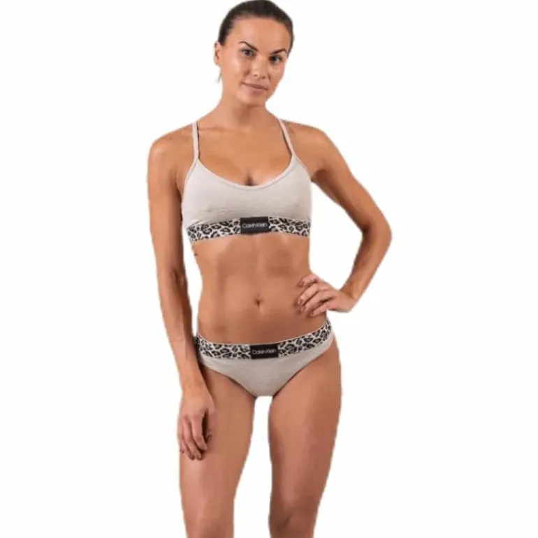 Unlined Bralette Brown
