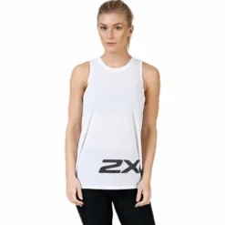 Urban Graphic Singlet White/Black