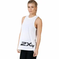 Urban Graphic Singlet White/Black
