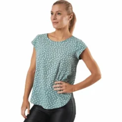 Vic Ss Aop Top Wvn Green