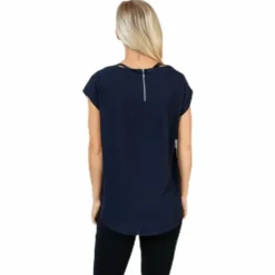 Vic S/S Solid Top Blue
