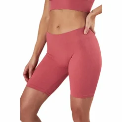 Vicky Rib Seamless Shorts Red
