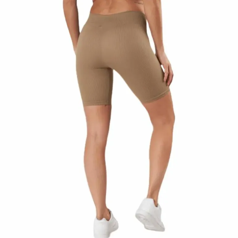Vicky Rib Seamless Shorts Beige