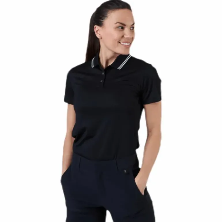 Victory Golf Polo Black