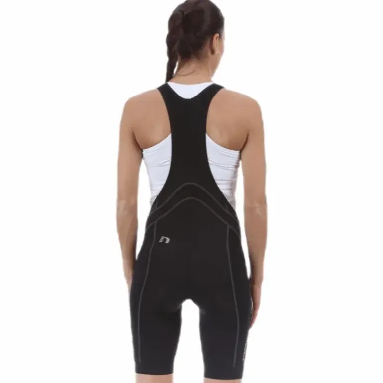 W Bike 8 Panels Bib Shorts Black