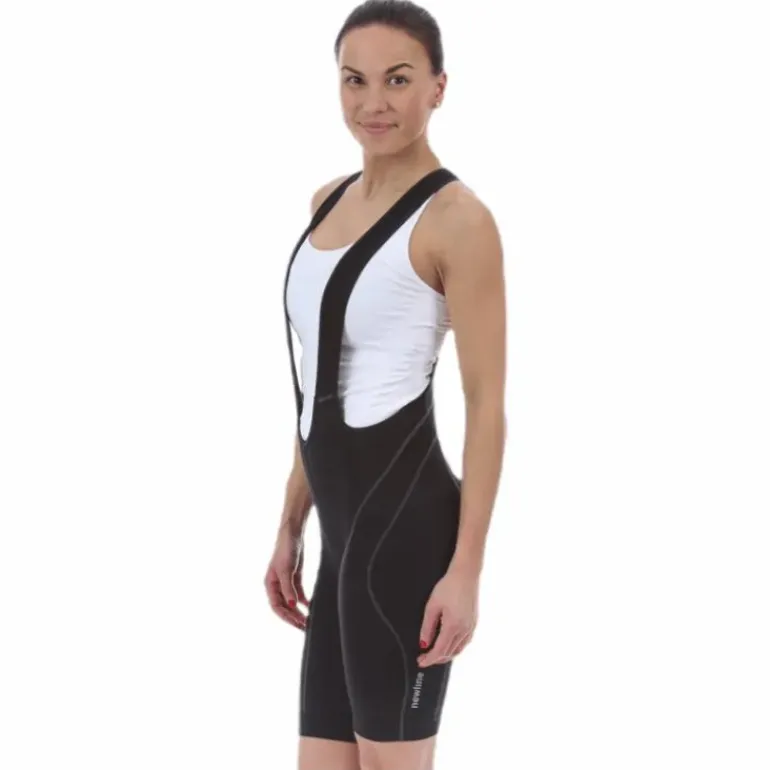 W Bike 8 Panels Bib Shorts Black