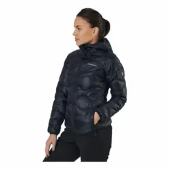 W Helium Down Hood Jacket Black