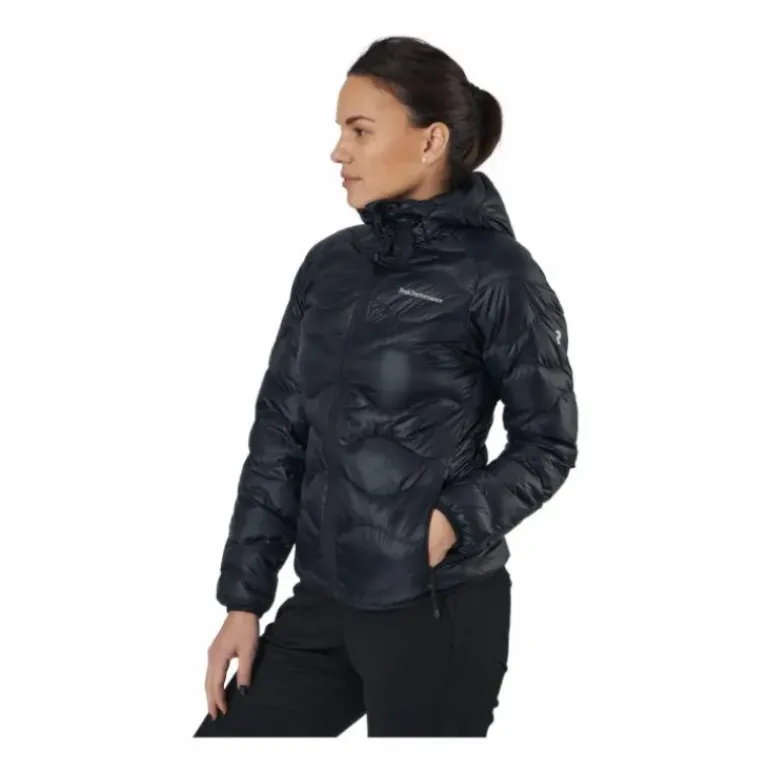 W Helium Down Hood Jacket Black