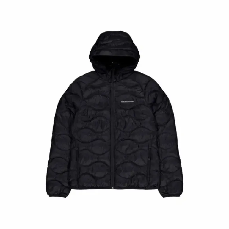 W Helium Down Hood Jacket Black