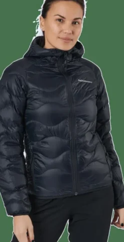 W Helium Down Hood Jacket Black