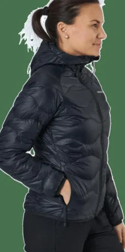 W Helium Down Hood Jacket Black