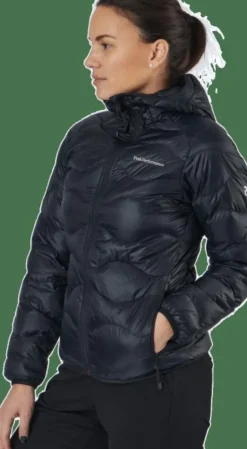 W Helium Down Hood Jacket Black