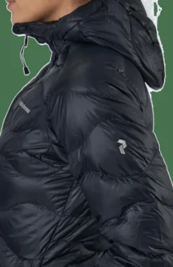 W Helium Down Hood Jacket Black