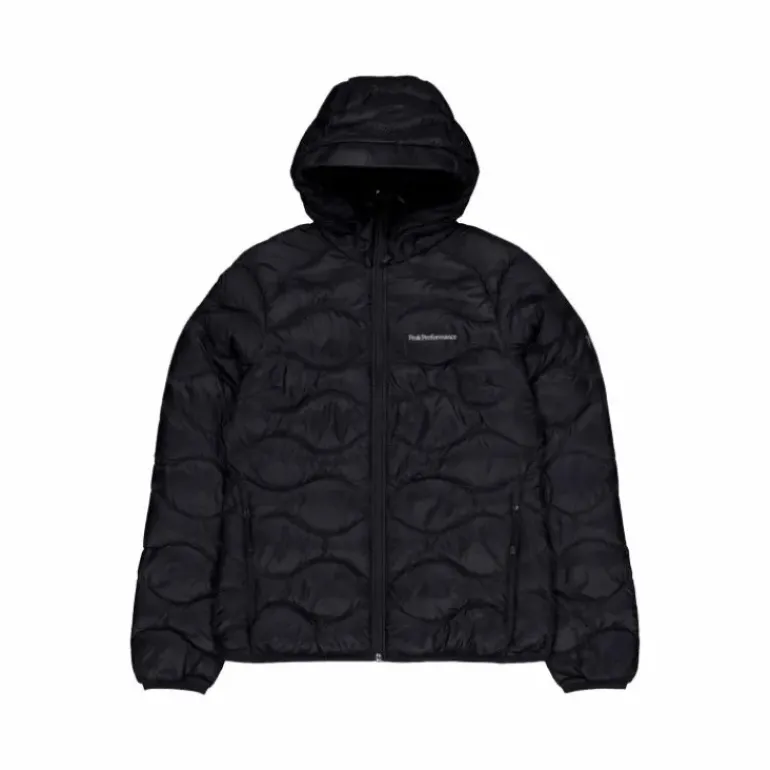 W Helium Down Hood Jacket Black