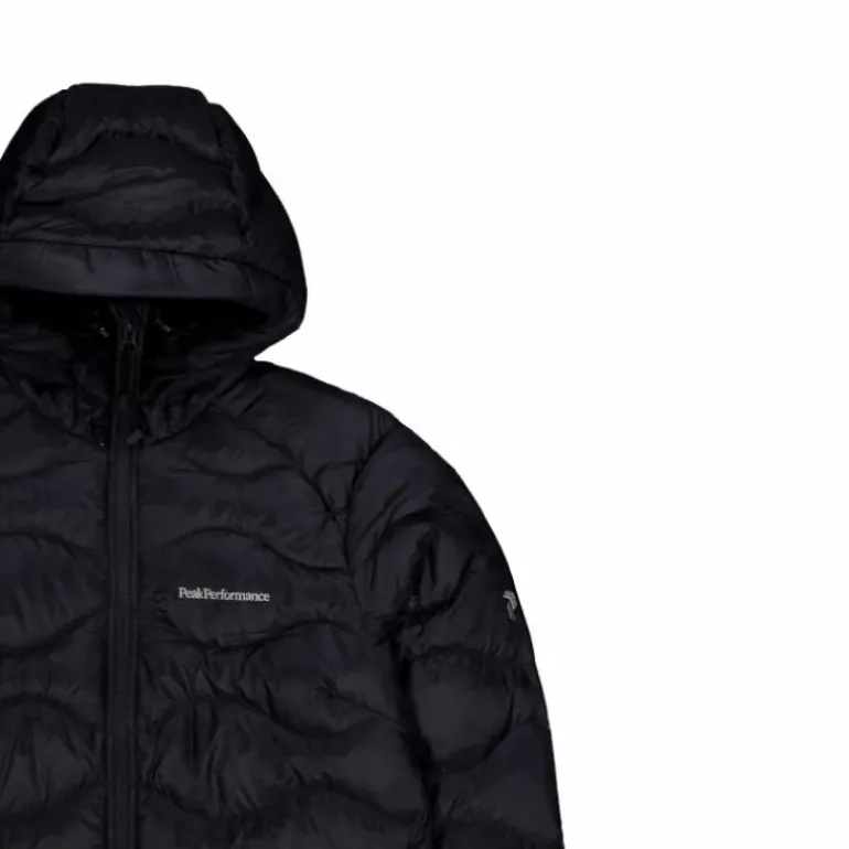 W Helium Down Hood Jacket Black