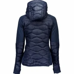 W Helium Down Hybrid Hood Blue Shadow