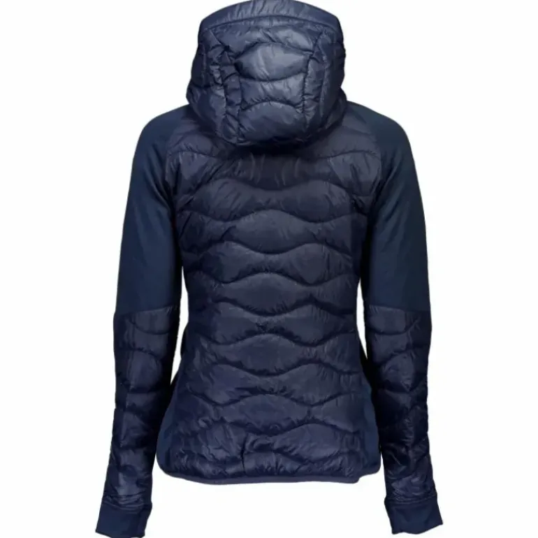 W Helium Down Hybrid Hood Blue Shadow