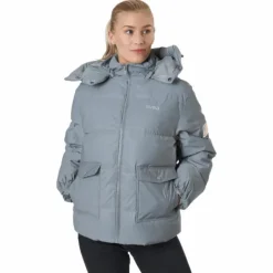 W. Hooded Reflective Puffer Ja Silver