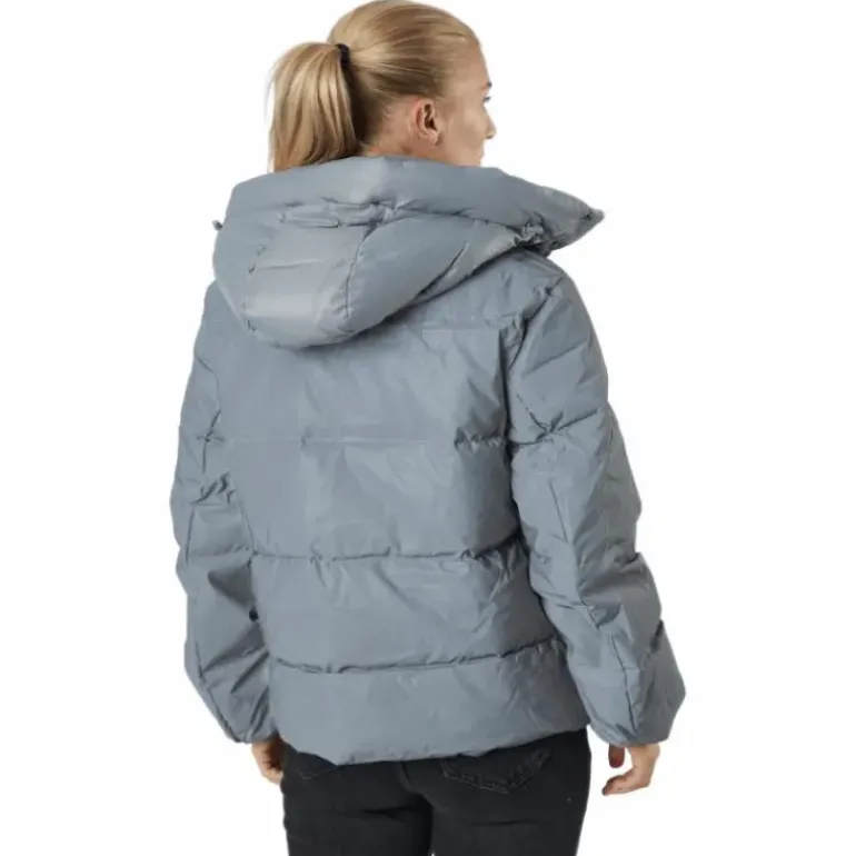 W. Hooded Reflective Puffer Ja Silver