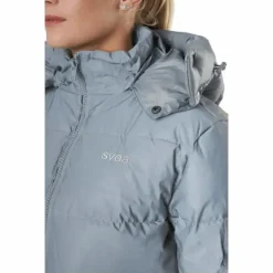 W. Hooded Reflective Puffer Ja Silver