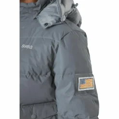 W. Hooded Reflective Puffer Ja Silver