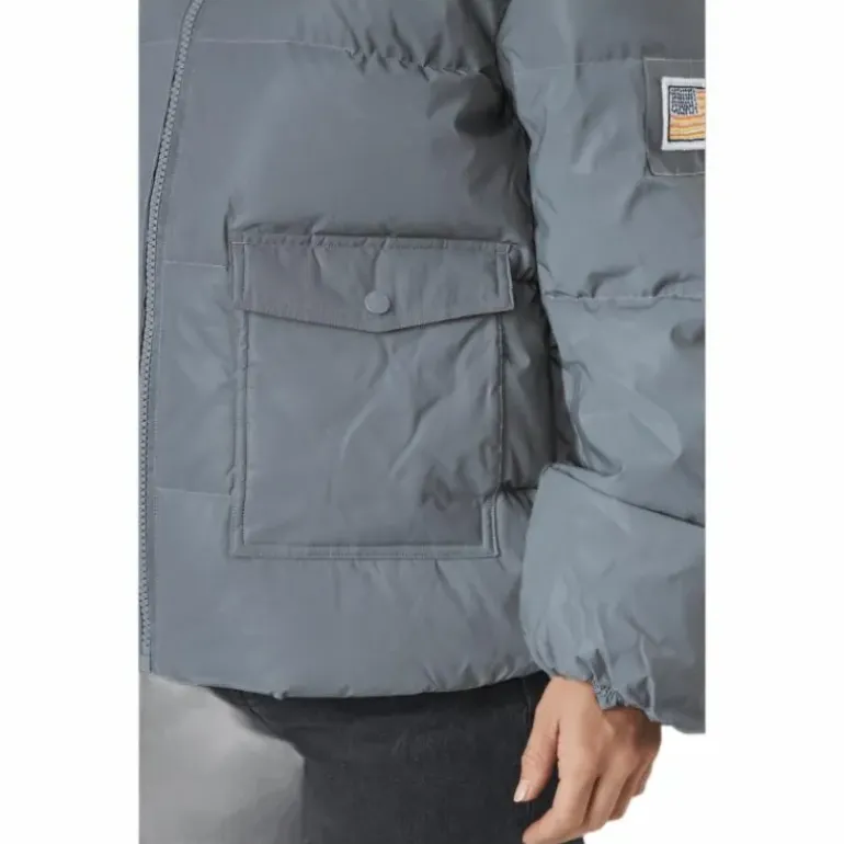 W. Hooded Reflective Puffer Ja Silver