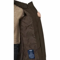 W. Long Slim Padded Parka Brownie Bit