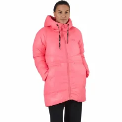 W. Mid Length Shiny Jacket Happy Pink