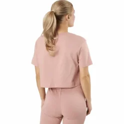 W Nsw Crop Ss Tee Prnt Rose Whisper/white