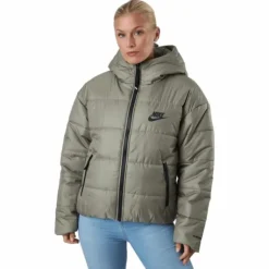 W Nsw Syn Tf Rpl Hd Jkt Matte Olive/matte Olive/black