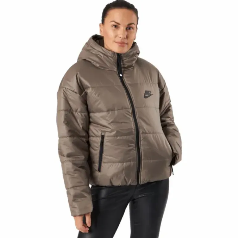 W Nsw Syn Tf Rpl Hd Jkt Olive Grey/black/black