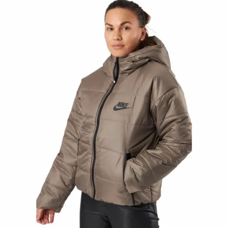 W Nsw Syn Tf Rpl Hd Jkt Olive Grey/black/black