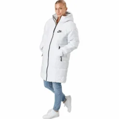 W Nsw Syn Tf Rpl Hd Parka Summit White/summit White/blac