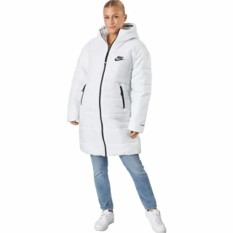 W Nsw Syn Tf Rpl Hd Parka Summit White/summit White/blac