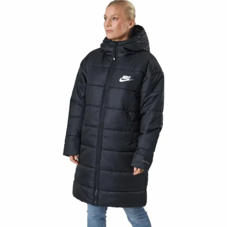 W Nsw Syn Tf Rpl Hd Parka Black/black/white