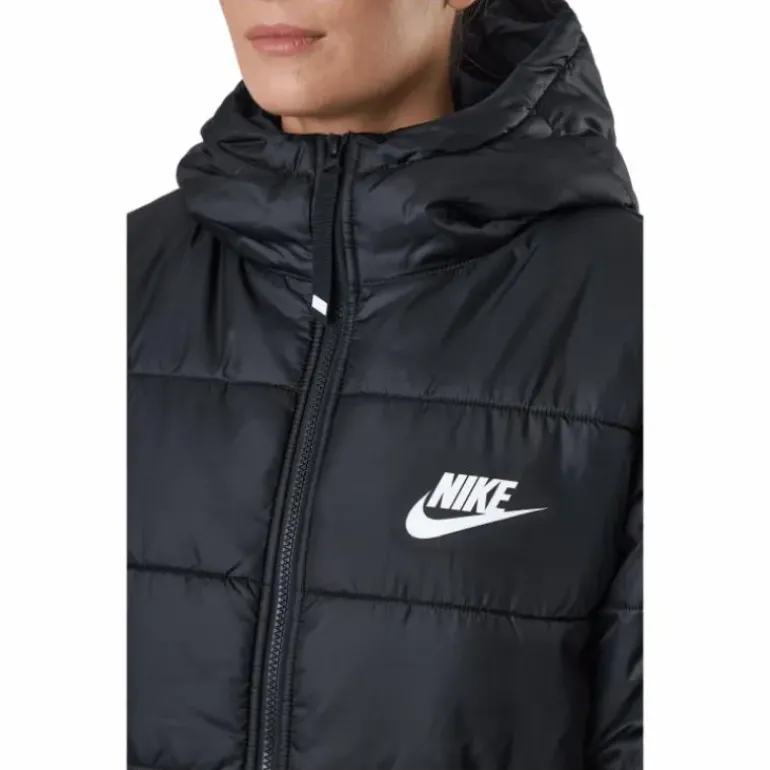 W Nsw Syn Tf Rpl Hd Parka Black/black/white