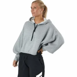 W Pr Hoodie Rlx Fleece Medium Grey Heather
